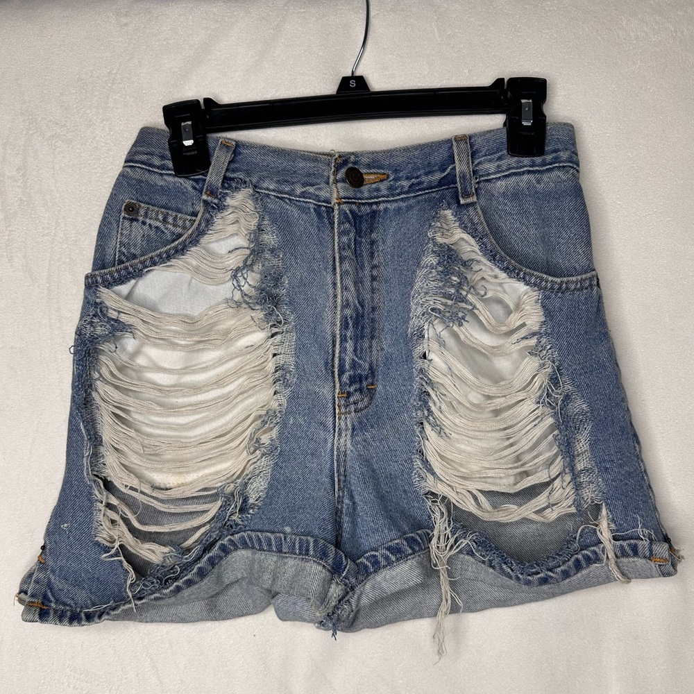 Vintage Distressed Denim Shorts